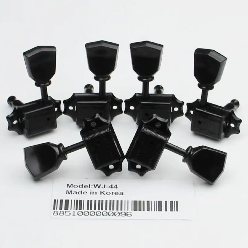 Wj-44 Wilkinson 3X3 Nero Vintage Deluxe Chitarra Sintonizzatori Machine Head