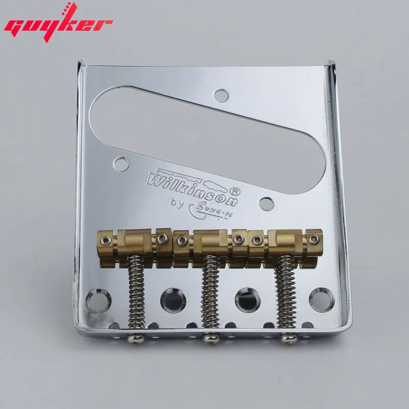 Wilkinson Wtb Chrome Tele Ponte Selle In Ottone Base In Acciaio Compensato Scanalature Selle Per Tl Chitarra