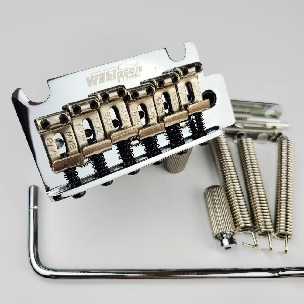 Wilkinson 2 Della Punto Argento Cromato Altalena Doppia Chitarra Elettrica Tremolo Bridge System Per Strato E Suhr Chitarra Wov05