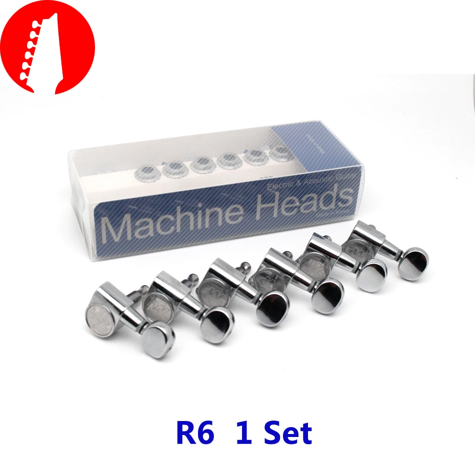 Wilkinson Wjn-05 Macchina Per Chitarra Elettrica Teste Tuner Mini Accordatore Ovale Per St Tl Tele Silver Chrome Tuning Pioli
