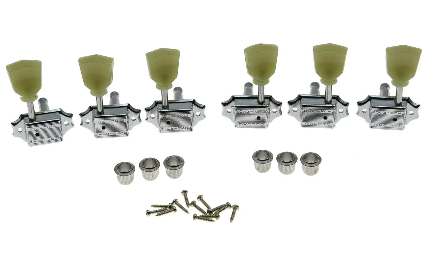 Kaish Wilkinson Chrome 3X3 Deluxe Vintage Sintonizzatori Chiavi Di Sintonia Della Chitarra Testa Della Macchina Con Split Post Per Les Paul