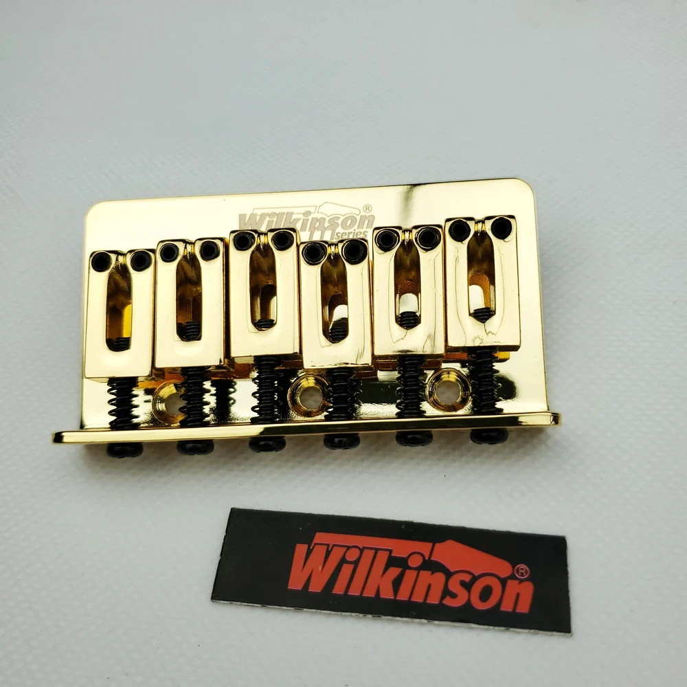 Gold Wilkinson Electric Guitar Bridge String Thru Bridge Tailpiece String Spaziatura 10.5Mm Wof01