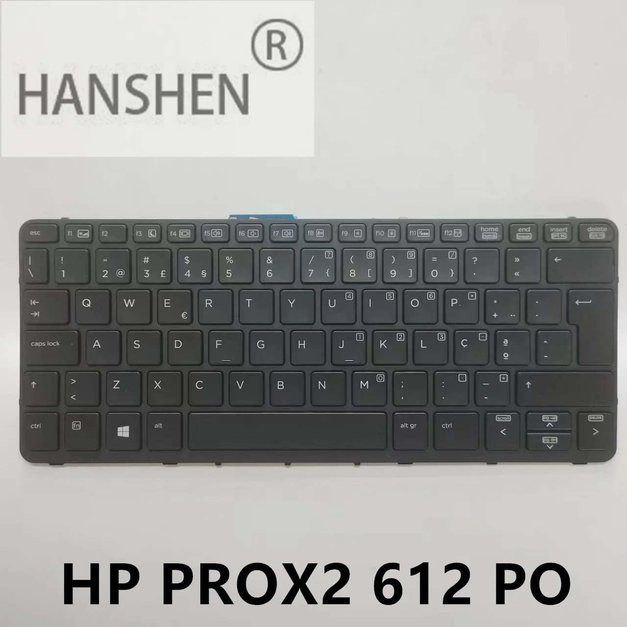 Hanshen Us/Po/Ui/Ti Nuova Tastiera Per Notebook Tablet Hp Pro X2 612 G2 Con Retroilluminazione