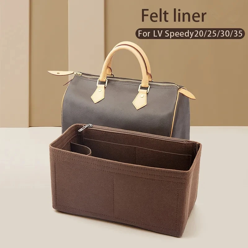 Fodera Interna Dell'Organizzatore Della Borsa Dell'Inserto In Feltro Per Lv Speedy 20 25 30 35 Borsa Con Patta Borsa Da Viaggio Per Il Trucco Accessor