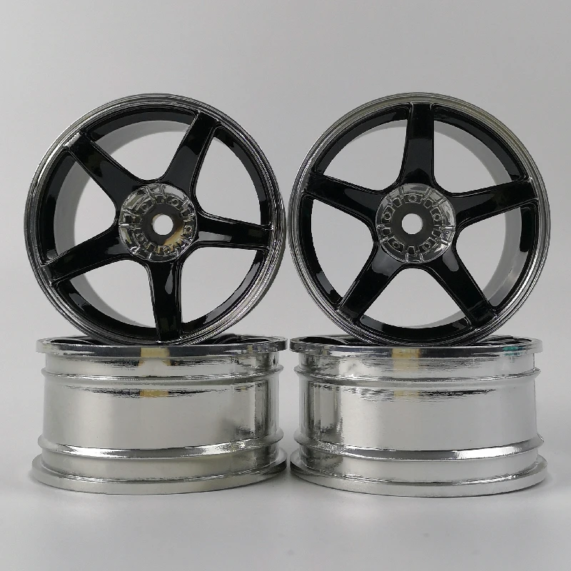4 Pezzi 3/6/9Mm Offset Rc Car 1/10 Scale Ruote In Plastica Cerchi Drift On Road Touring Model Hobby