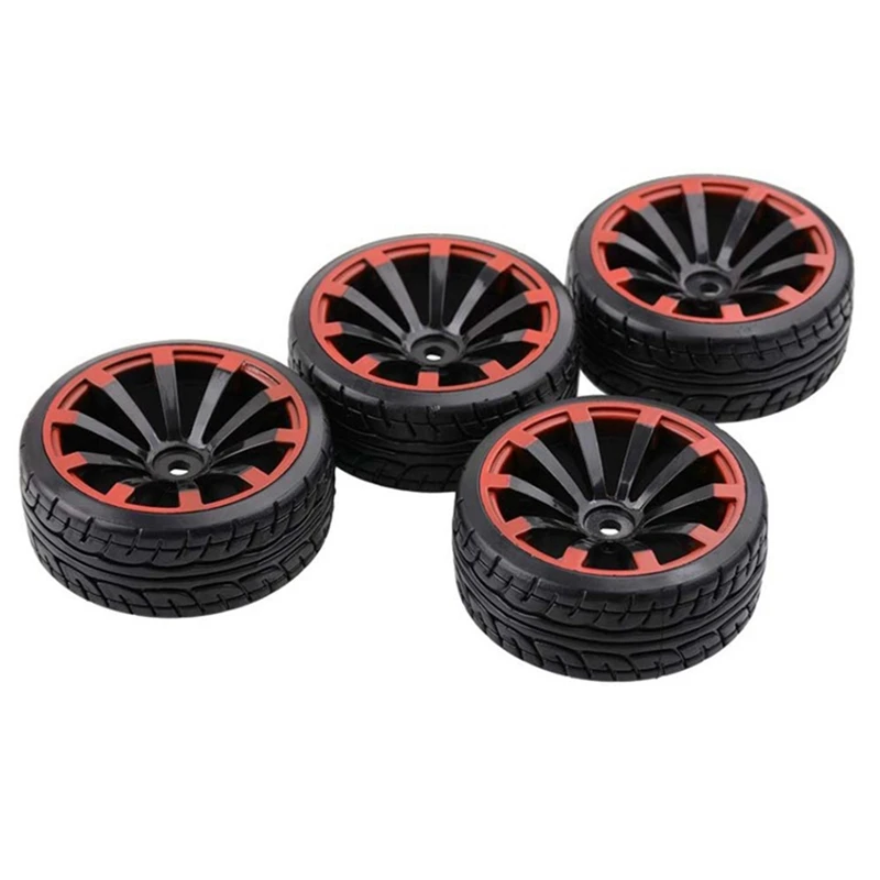 4Pack 1/10 Drift Pneumatici Per Auto 12Mm Cerchi Esagonali E Pneumatici In Gomma Per Hsp Redcat Hpi Tamiya Rc On-Road Touring Drift Car