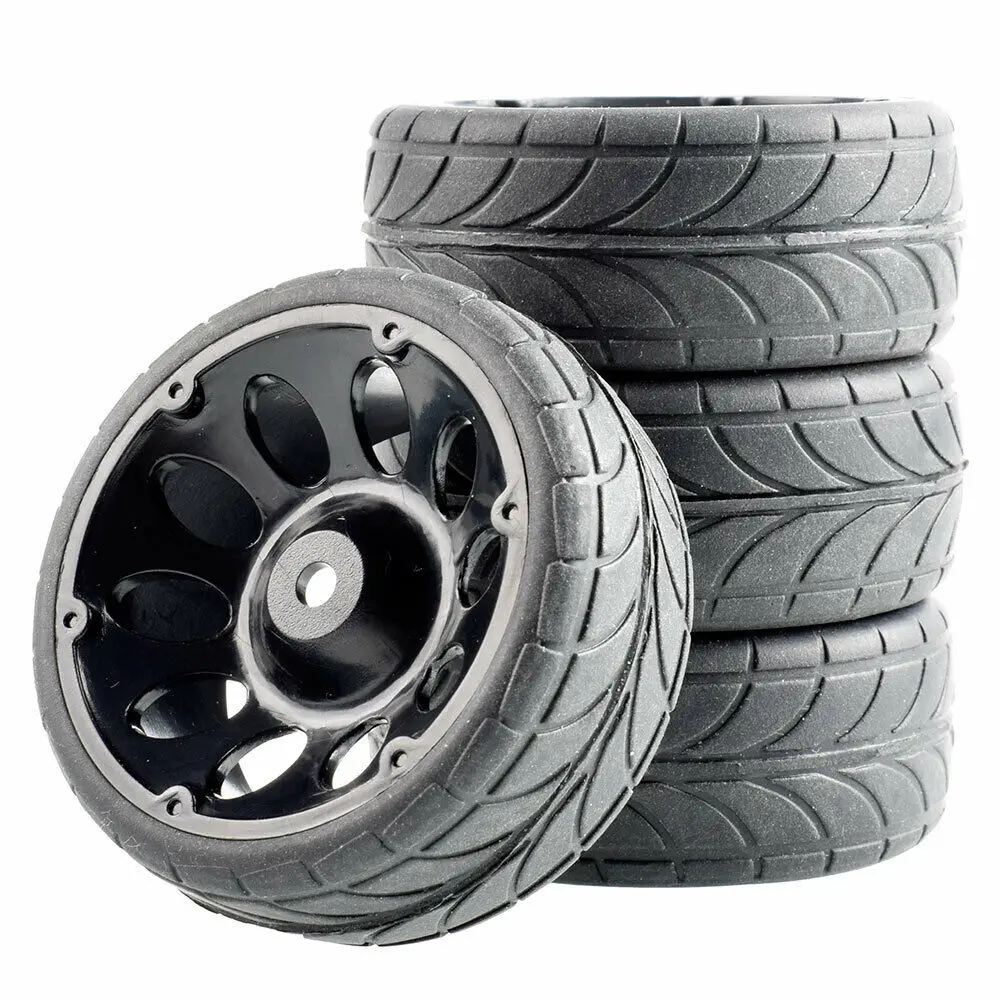 Rc Rim06-6086 Grip Pneumatici Inserto Spugna & Wheel 4Pcs Per Hsp 1/10 1:10 Touring Car