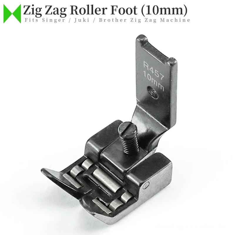 R457 (10 Mm) Piedino A Rullo Adatto Per Macchine Da Cucire Industriali Zig Zag Singer 457, Juki Lz-2280, 2284, 2290, Consew 175Rb