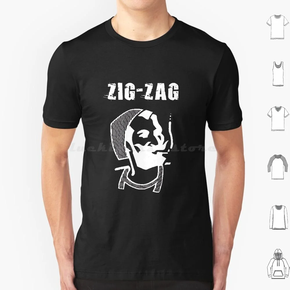 Zig Zag Cartine T Shirt 6Xl Cotone Cool Tee Cartine Zig Zag Carte Zig Zag Carte Cartine Per Sigarette