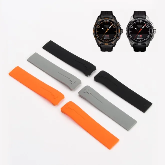 Cinturino Per Cinturino In Gomma Siliconica Da 21Mm Adatto Per Tissot T-Touch Con Strumento