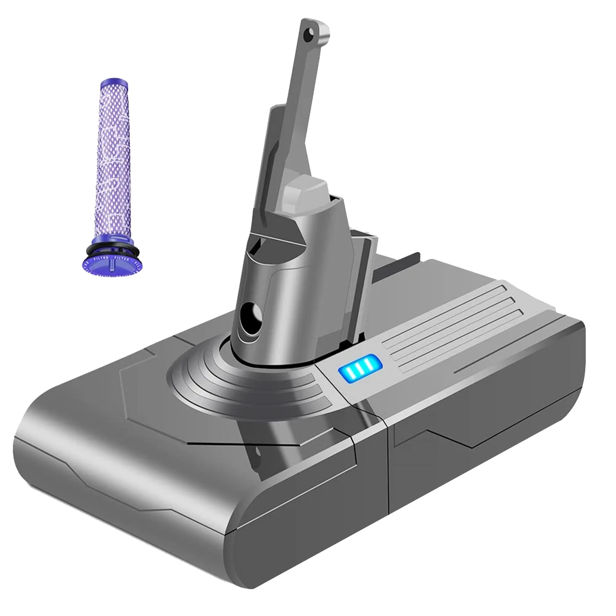 21.6V Sostituire L'Adattatore Per Batteria V8 + Prefiltro Per Batterie Dyson V8 V8 Absolute V8 Aspirapolvere Per Animali Ricaricabile