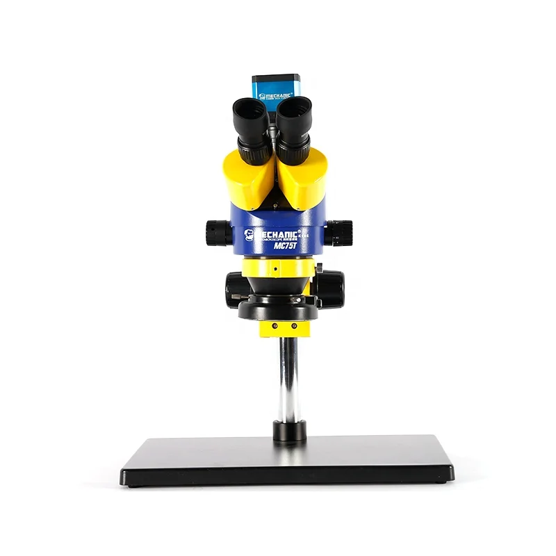 Mechanic Original Mc75T-B3 Triocular Stereo Microscope Hd 7X-45X Continuous Zoom For Mobile Phone Pcb Maintenance