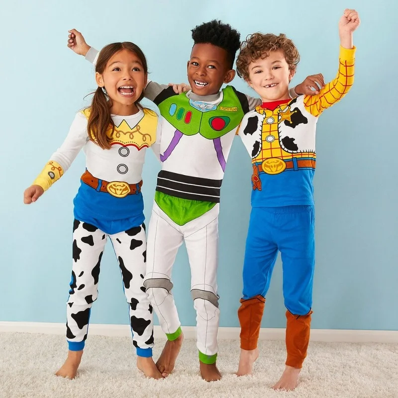 Bambini Pjs Per Ragazzi Cartoon Buzz Lightyear Topolino Pixar Spiderman Pijama Set Frozen Elsa Rapunzel Ragazze Pigiama Mutandoni