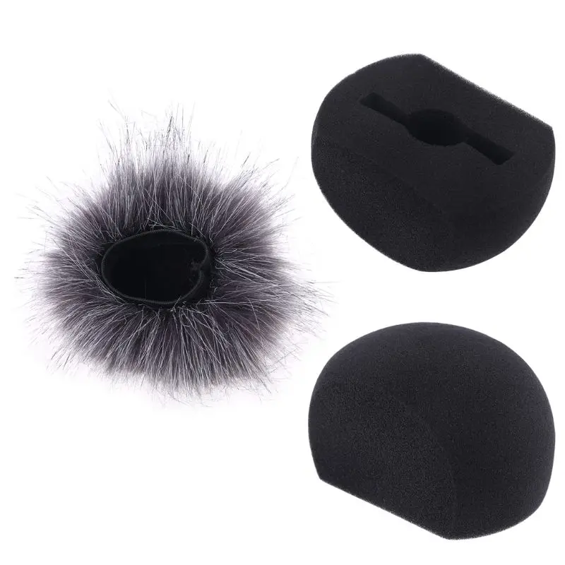Foam Mic Wind Cover Furry Parabrezza Per Microfono Registratore Zoom H5 H6