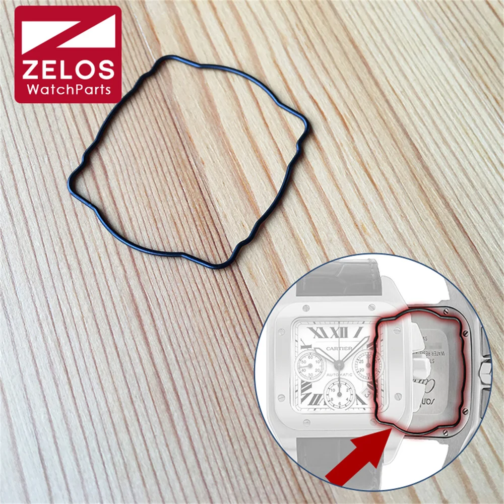 2740 Cassa Dell'Orologio Posteriore Guarnizione Ad Anello Impermeabile Per Parti Di Orologi Cronografo Cartier Santos 100 Xl