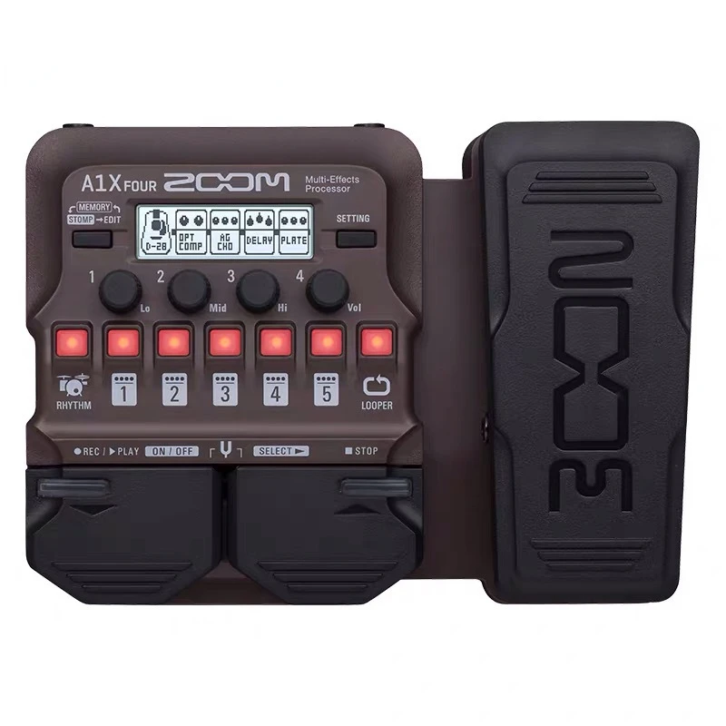 Strumento Acustico Pedale Effetto Multi Chitarra Per Looper Sezione Ritmo Sassofono Tromba Violino Zoom Basso Verticale A1X Quattro