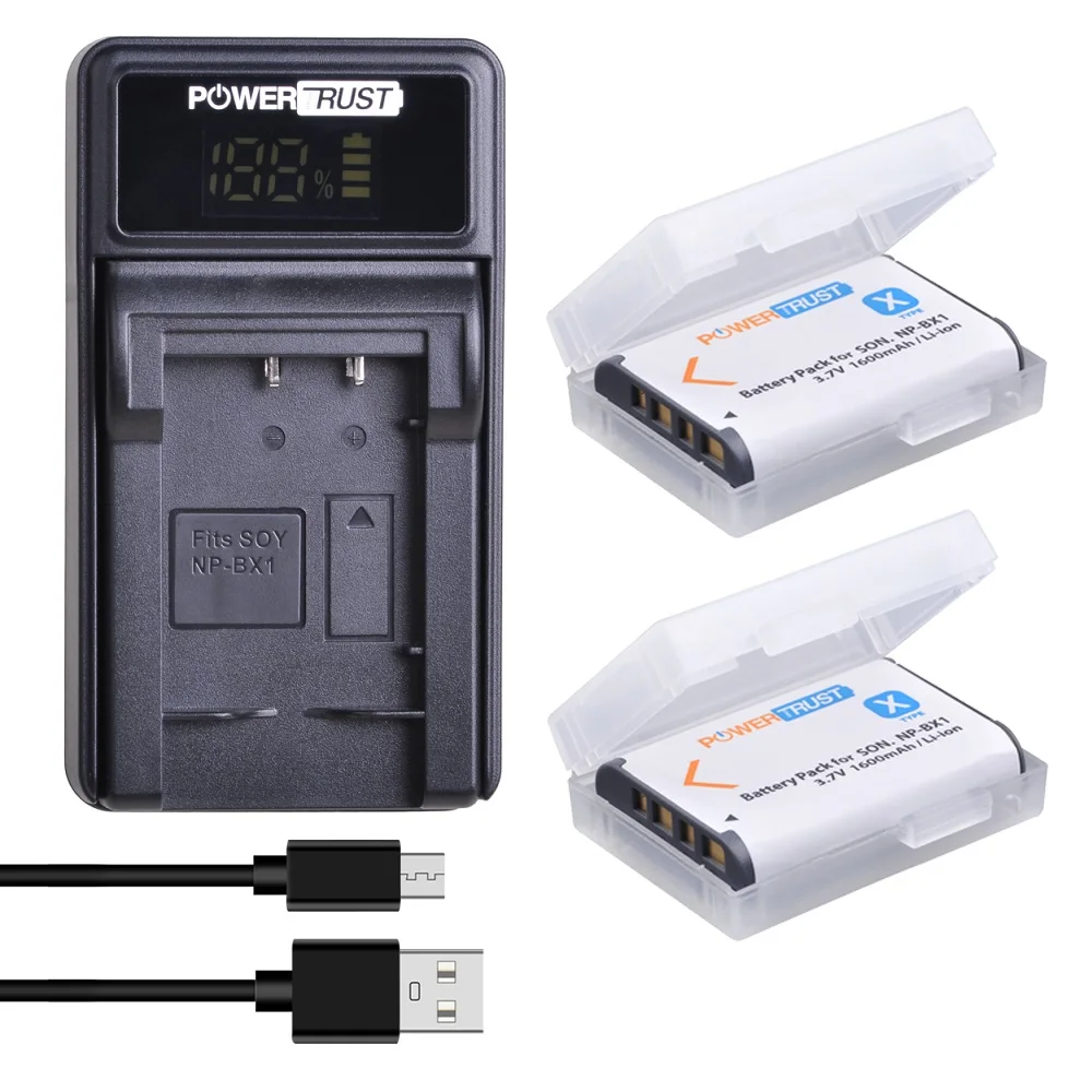 Np-Bx1 Batteria Di Ricambio/Caricabatterie Usb Per Sony Np-Bx1/M8 E Sony Dsc-Rx100/Rx100M Ii/ Rx100 Ii/Iii/Iv/ Rx100 V/Vii,Zv-1
