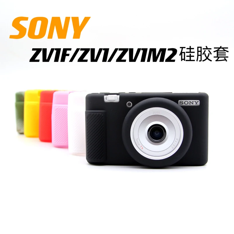 Custodia Protettiva In Gomma Siliconica Per Armatura In Pelle Per Sony Zv-1F Zv1F Zv-1 Ii Zv-1Ii Zv-1M2 Vlog Custodia Protettiva Per Fotocamera