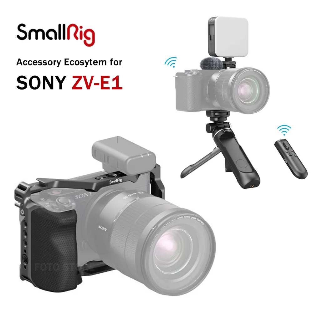 Kit Gabbia Per Fotocamera Smallrig A Sgancio Rapido Con Scarpa Fredda 1/4 "3/8" Arri Vlogging Kit Per Accessori Sony Zv-E1 Zve1
