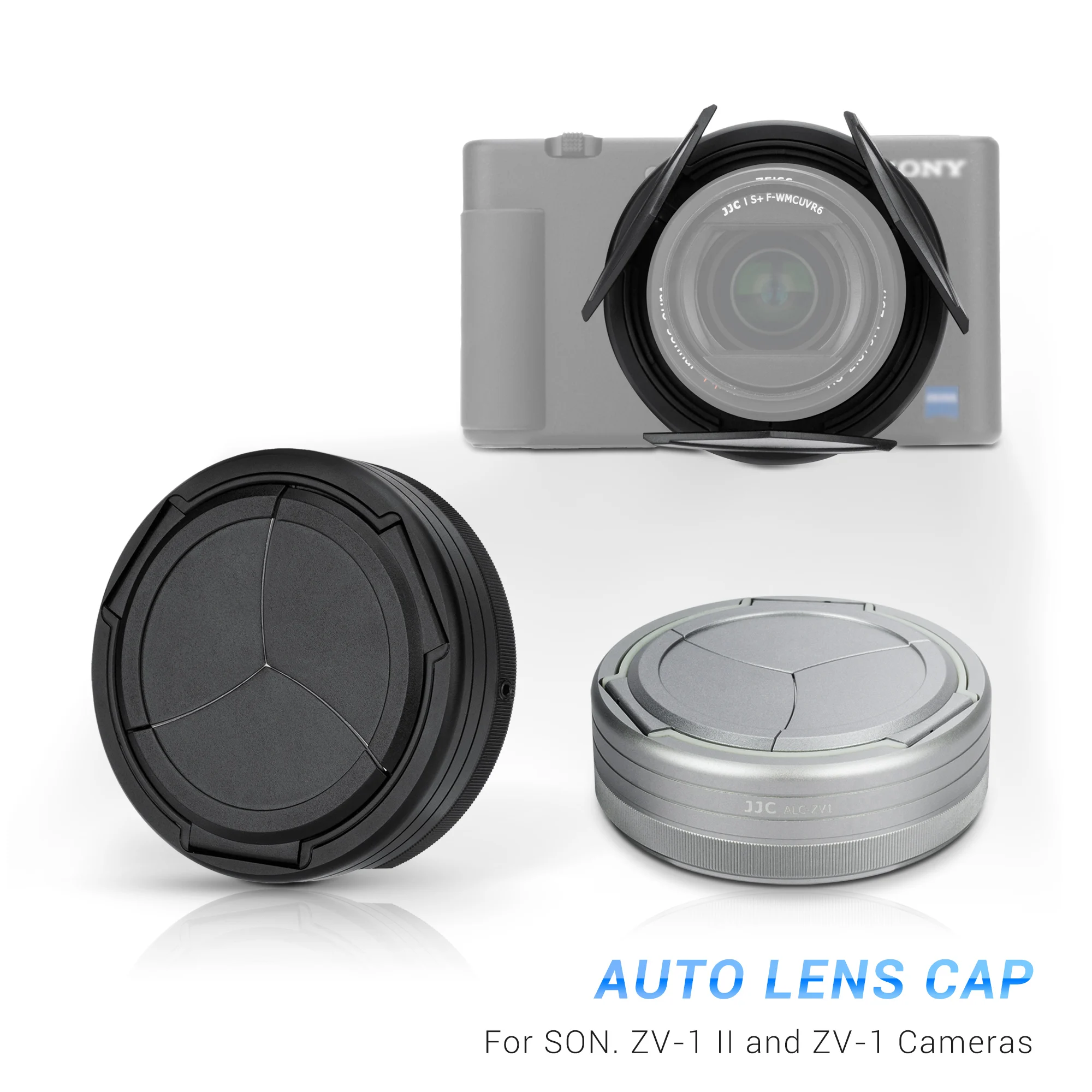 Jjc Auto Lens Cap Accessori Per Copriobiettivo Della Fotocamera Per Fotocamere Sony Zv-1 Ii E Zv-1