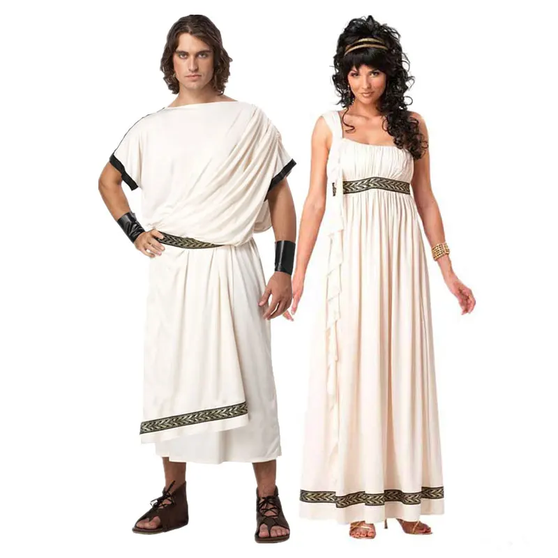 Halloween Mitologia Greca Personaggio Coppie Set Antica Roma Antico Egitto Principe Costume Roma Greekgoddess Cosplay Suit