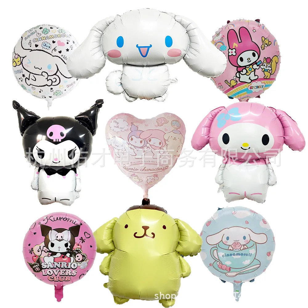 Sanrio Kuromi Melody Jade Gui Dog Balloon Pellicola Di Alluminio Floating Air Balloon Decorazione Per Il Giorno Delle Ragazze Sfondo