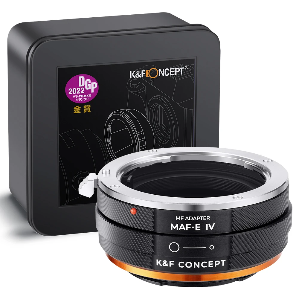 K & F Concept Adattatore Ring Per Sony Alpha A E Minolta Af Lens Mount Per Sony E Camera Body Maf-E Iv Pro