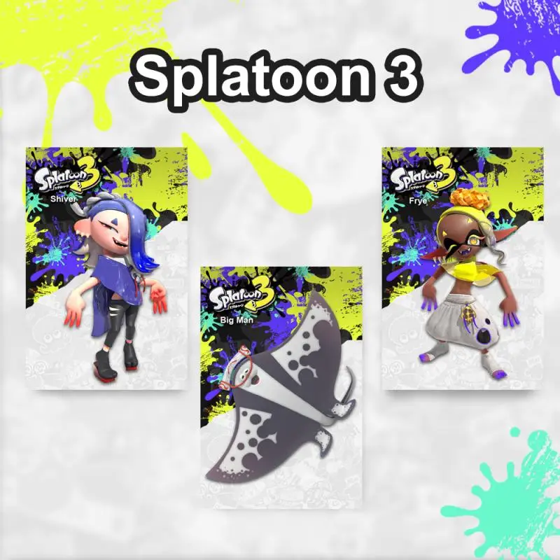 Nuovo Interruttore Splatoon 3 Series Amiibo Card Splatoon1-3 Generation Universal Limited Anime Costume Linkage Card Toy Gift Statue