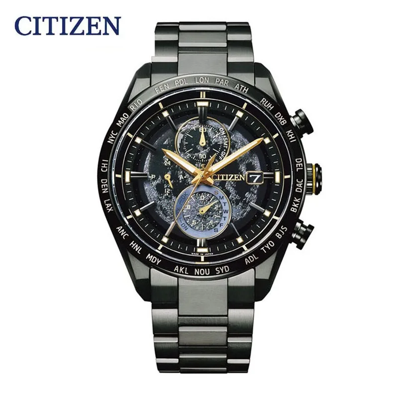 Citizen Watches For Men Back Of The Moon Luxury Calendario Al Quarzo In Acciaio Inossidabile Orologio Luminoso Business Casual Orologi Da Uomo
