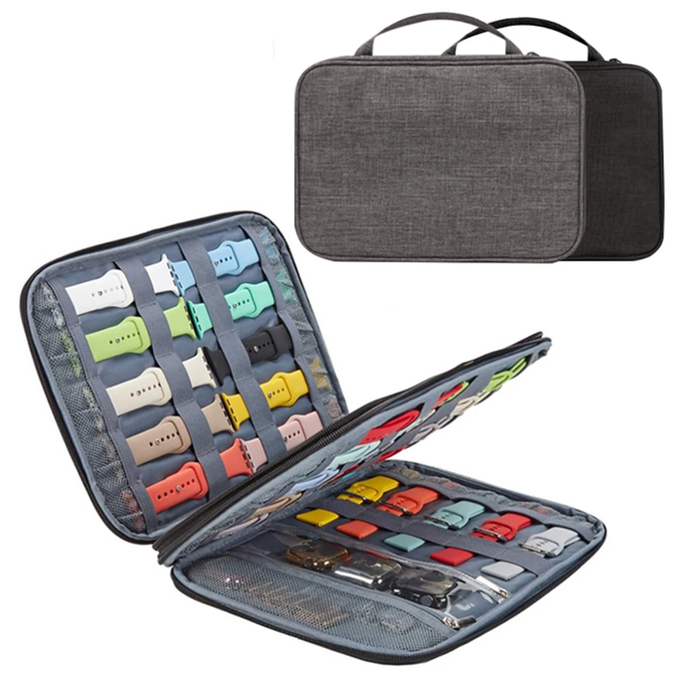 Per Apple Watch Watchband Storage Box Travel Pouch Strap Box Multifunzione Watch Strap Organizer Box Watchband Storage Case