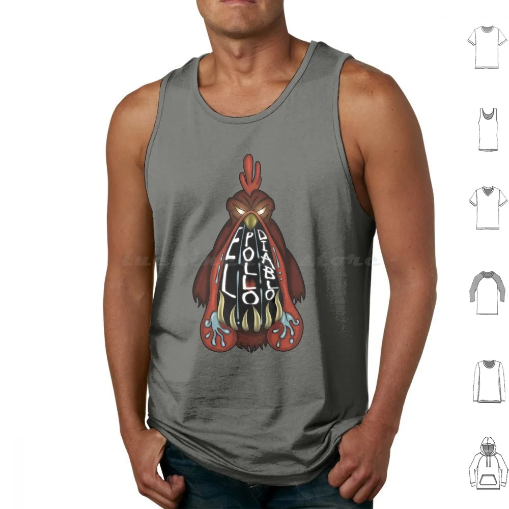 El Pollo ( Monkey Island Digital Illustration) Canotte Gilet Senza Maniche Monkey Island Malse Of Monkey Island Ritorno A