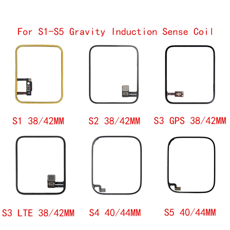 Force 3D Touch Flex Cable Per Apple Watch Series 1 2 3 4 5 Se S5 S2 S3 S4 Gravity Induction Sense Coil Cellular 38 42 40 44 Mm