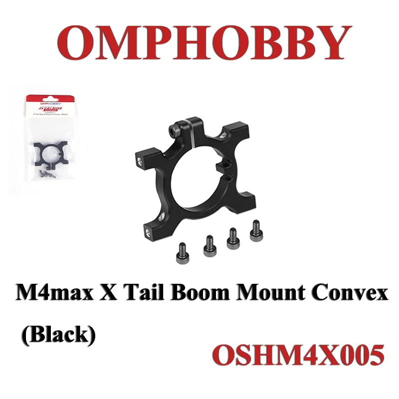Pezzi Di Ricambio Per Elicottero Omphobby M4 Max M4Max Rc M4Max X Supporto Per Braccio Posteriore Convesso (Nero) Oshm4X005