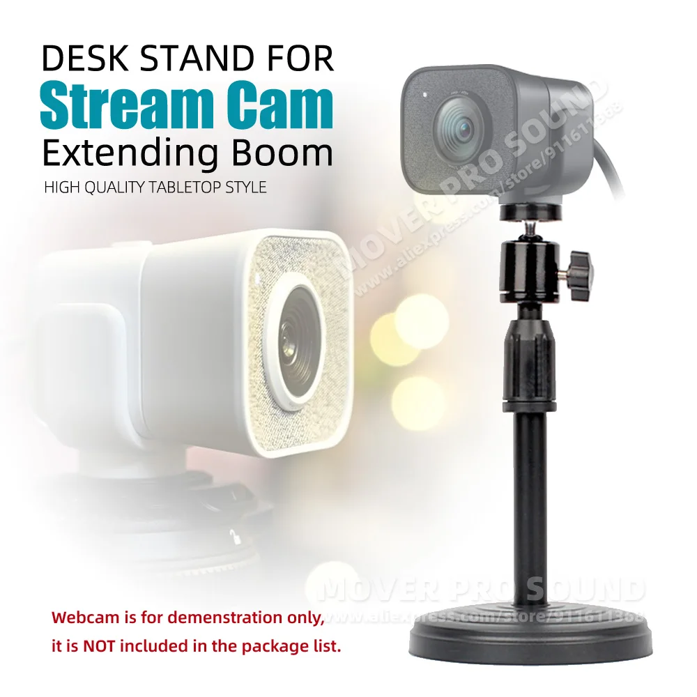 Pro Desktop Extension Boom Holder Per Logitech Streamcam Stream Cam Webcam Stand Mic Ball Head Microfono Supporto Per Videocamera