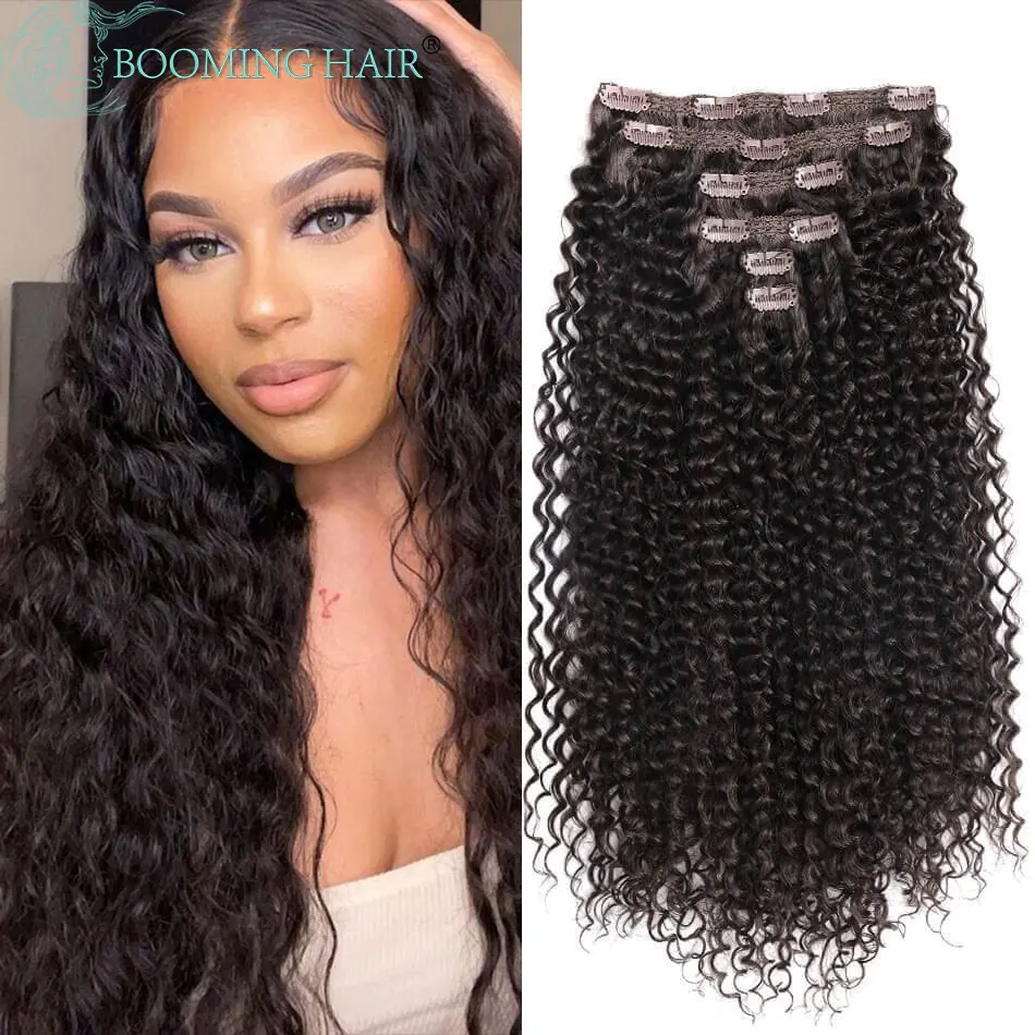 Clip Sintetica Nelle Estensioni Dei Capelli Estensioni Dei Capelli Ricci Crespi Per Le Donne 26 "Super Long Corn Wave Full Head Pezzi Di Capelli Finti