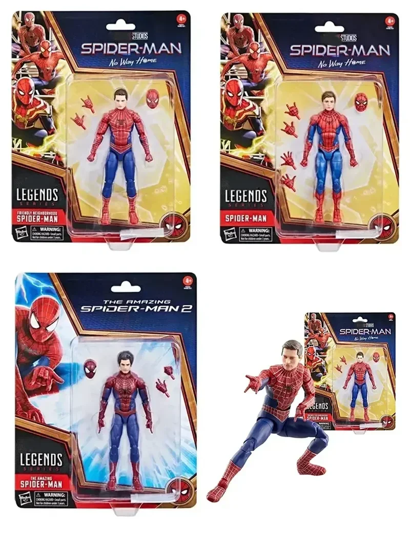 Marvel Legends Spider Man Movie Figures Dutch Brother Garfield Bobby Spiderman Action Figure Statue Collection Toys Model Gifts