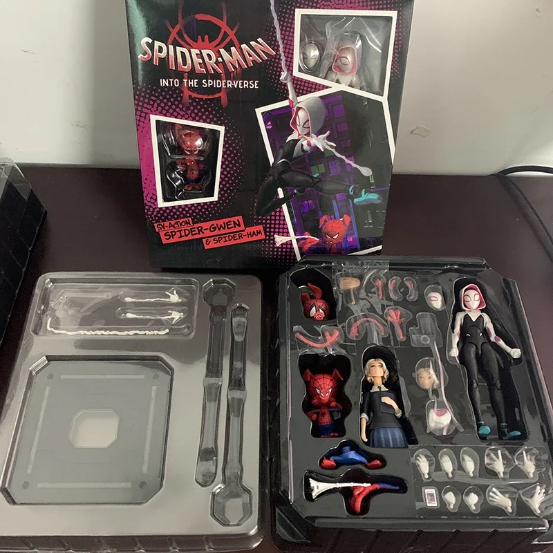 Marvel Spiderman Sv Honduras Action Figrue Shf Spider-Lantern Stacy Figure Giocattoli Modello Honduras Regalo Di Compleanno Per Bambini Scaffale Ornam
