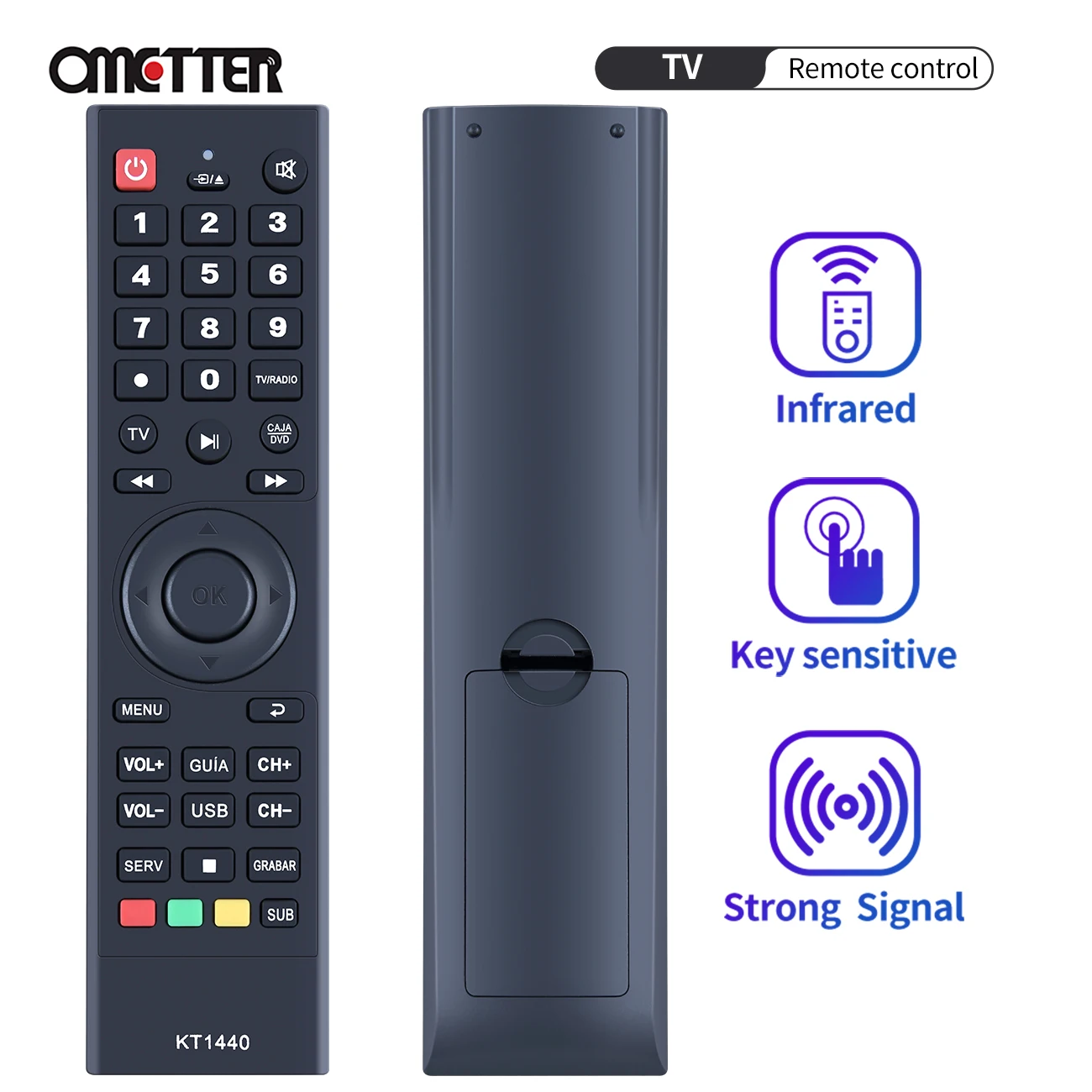 Nuovo Telecomando Tv Universale Kt1440 Adatto Per Haier 21'Crt 29 'Crt Atec Dtv