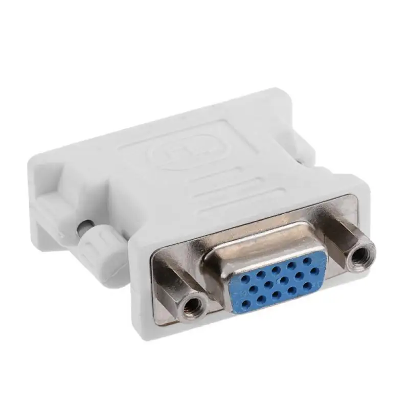 2023 Dvi-I 24 + 5 Pin Maschio A Vga Hd15 Pin Femmina Convertitore Adattatore Plug And Play Per Tv Crt Monitor Proiettori Computer