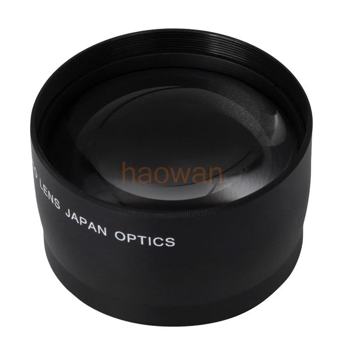 52Mm 2.0X Teleobiettivo Tele Per 52Mm Canon Nikon D3000 D3100 D3200 D5000 D5100 D5200 18-55Mm Pentax Sony Fuji Dslr Camera