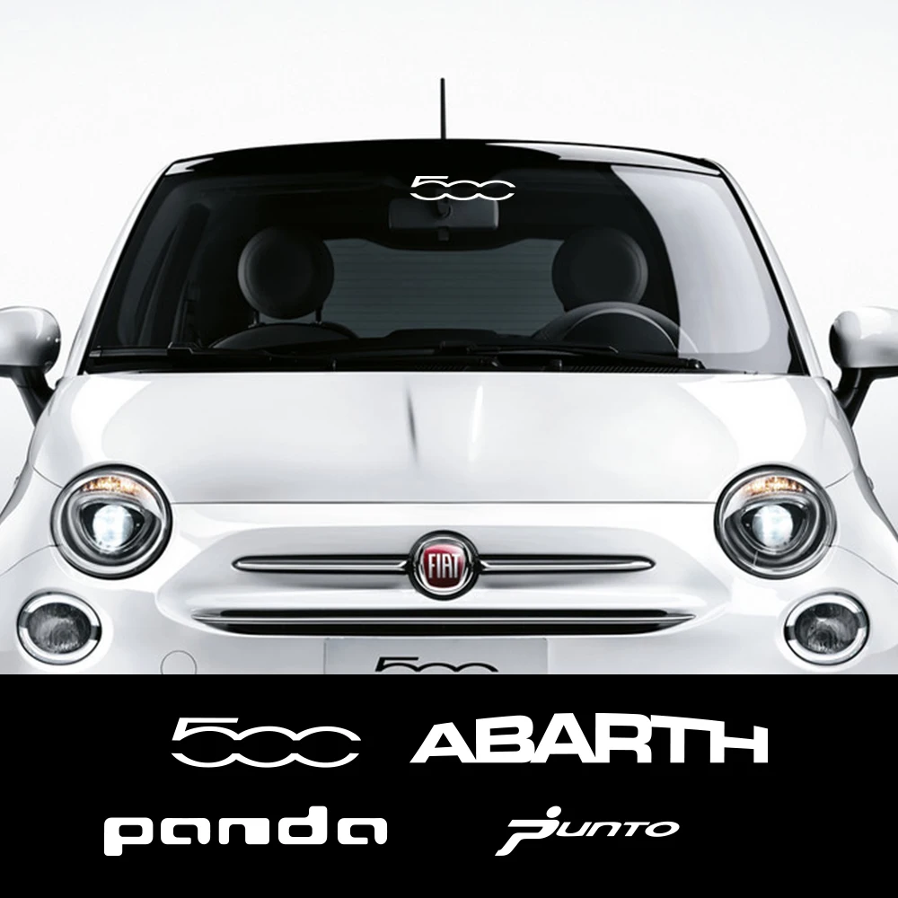 Auto Anteriore Posteriore Parabrezza Adesivi Per Fiat Punto 500 Panda Abarth Tipo Veicolo Parabrezza Finestra Decalcomania Auto Tuning Accessori