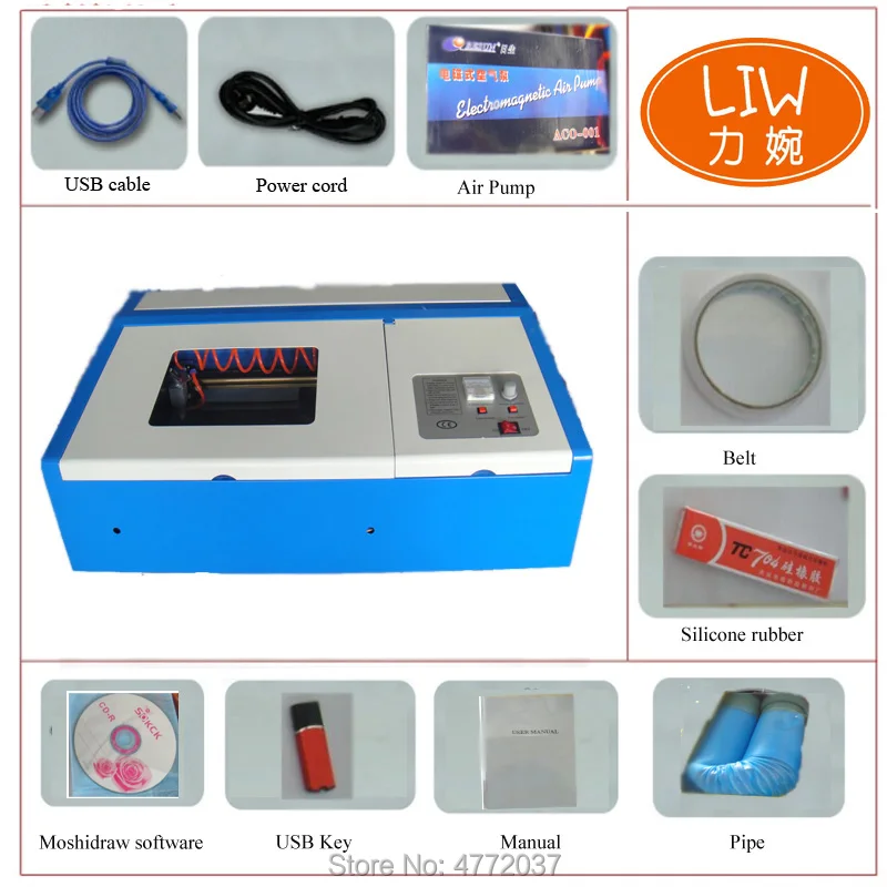 2020 Nuovo Modello Di Co2 Laser 4040 3020 40W 50W Taglierina Macchina Per Marcatura Laser Mini Laser Engraver Del Router Di Cnc Fai Da Te