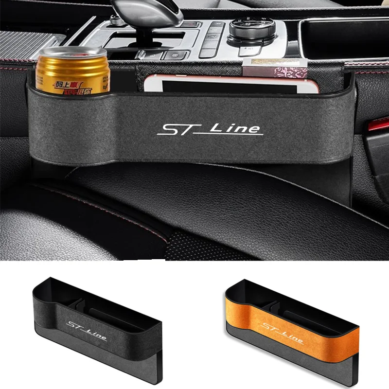Seggiolino Auto Gap Leather Multifunzionale Storag Box Auto Seat Side Crevice Storage Box Per Ford St Focus X 2 3 Kuga Fiesta Mondeo