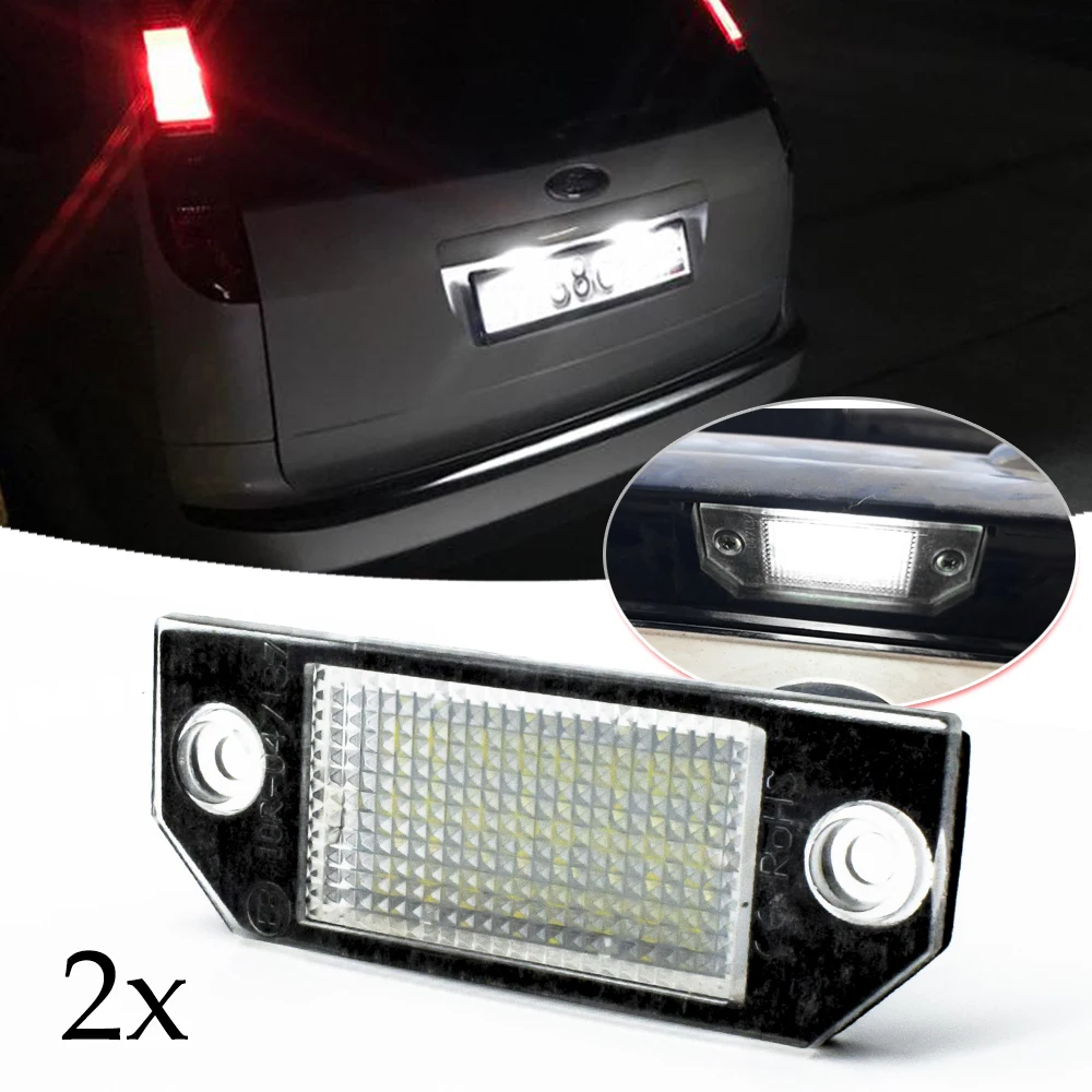 2X Luce Targa Led Lampade Illuminazione Aggiornamento Per Ford Focus 2 St 225 C Max 2003 2004 2005 2006 2007 2008
