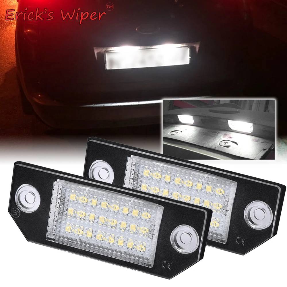 Ener'S Wiper 2X Led Numero Targa Lampade Aggiornamento Illuminazione Per Ford Focus 2 St 225 C Max C-Max 4502331 4502332