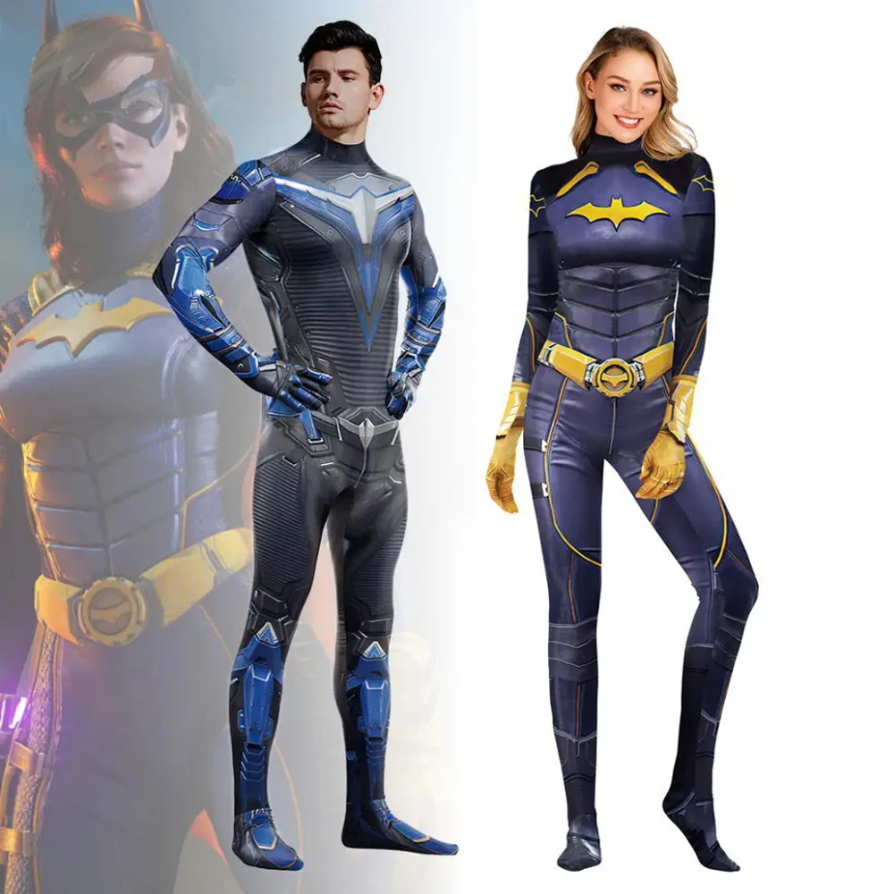 Film Gotham Knights Nightwing Costume Cosplay 3D Tuta Donna Uomo Bat Cosplay Costume Halloween Zenti Party Body Adulti