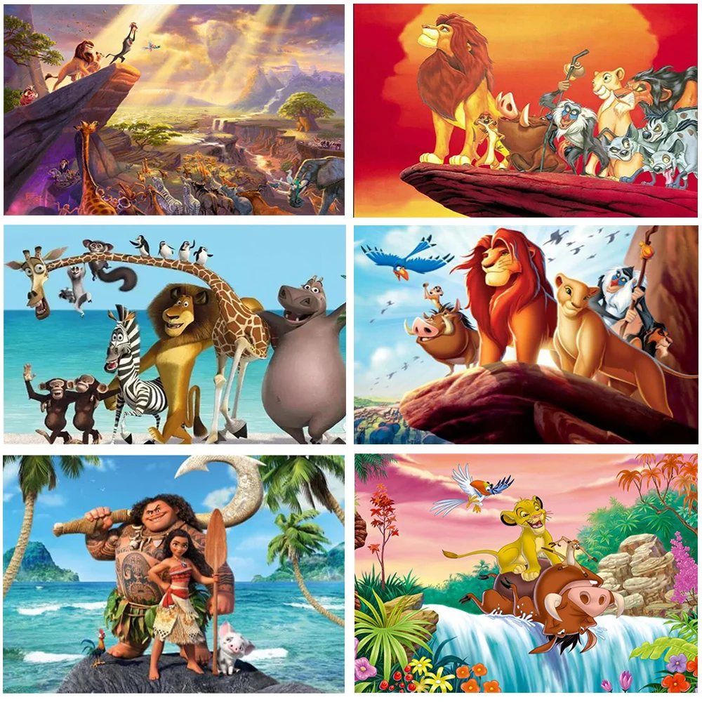 Pittura Diamante 5D Serie Disney Re Leone Simba Pieno Quadrato Diamante Ricamo Vendita Mosaico Immagine Strass Decorazione Della Casa
