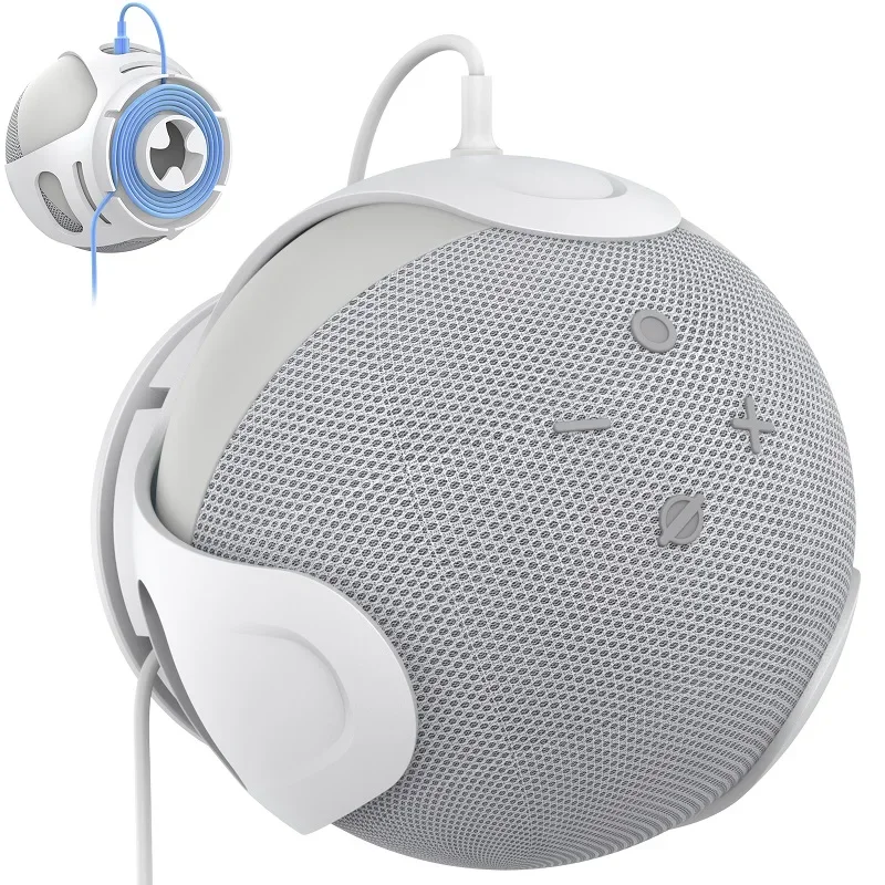 Sound Box Robusto Punch Supporto Per Montaggio A Parete Subwoofer Power Line Storage Organizer Per Alexa Echo Dot 4 Smart Speaker