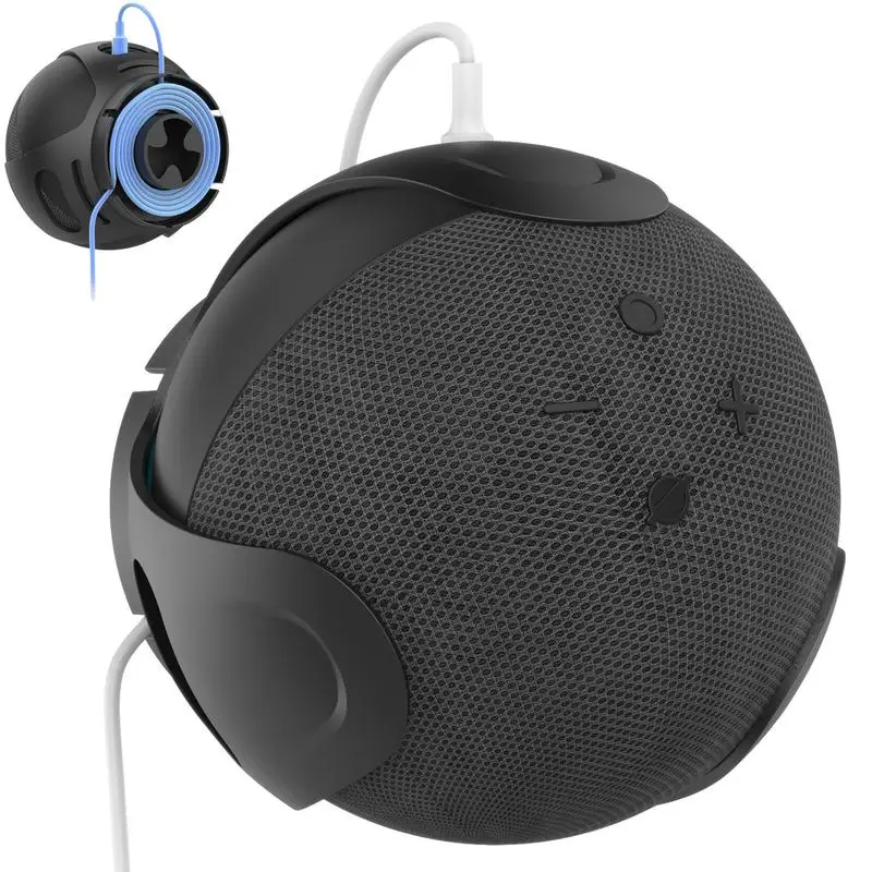 Sound Box Robusto Punch Supporto Per Montaggio A Parete Subwoofer Power Line Storage Organizer Per Alexa Amazon Echo Dot 4 Smart Speaker
