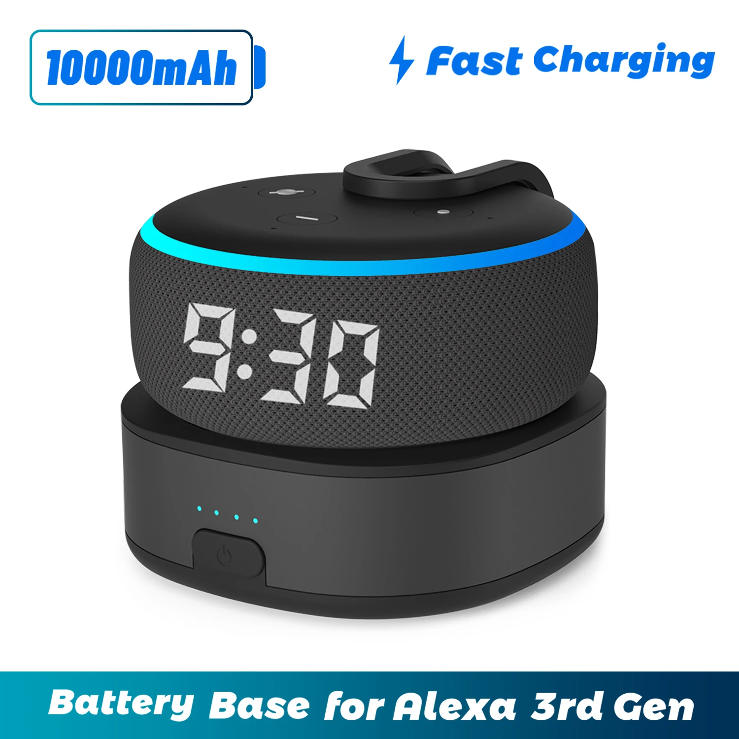 Base Della Batteria Per Echo Dot 3 Rd Gen Battery Pack Caricabatterie Portatile Power Bank Per Altoparlante Alexa Docking Station Ricaricabile